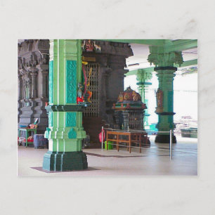 Chettiar Hindu Temple, Central shrine Postcard