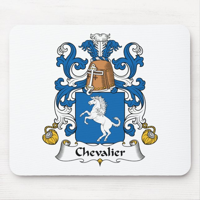 Chevalier Family Crest Mouse Mat (Front)