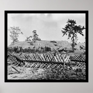 Chevaux-de-frise in Atlanta, GA 1864 Poster