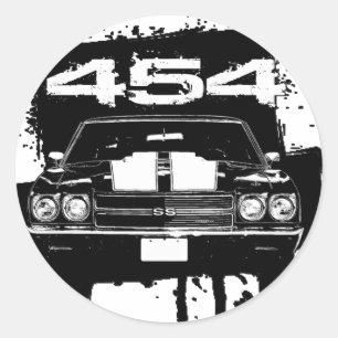 Chevelle 454 classic round sticker