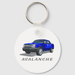 Chevrolet Avalanche Blue Key Ring