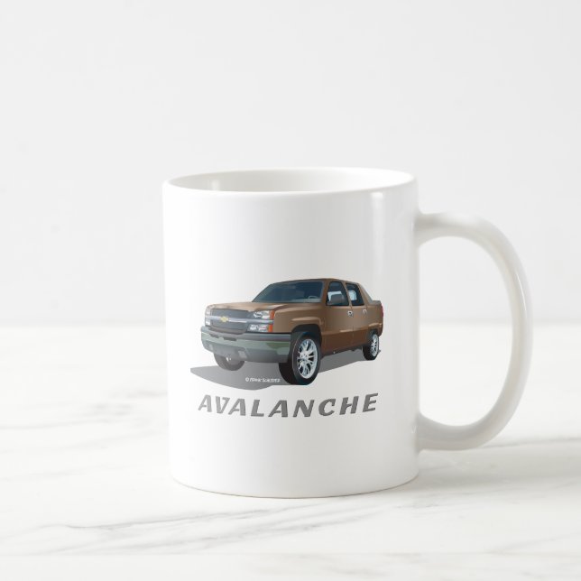 Chevrolet Avalanche Gold Coffee Mug (Right)