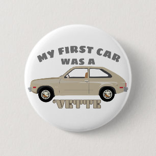 Chevrolet Chevette Vette retro classic car 6 Cm Round Badge