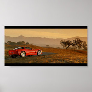 Chevrolet Corvette C6 Desert Poster