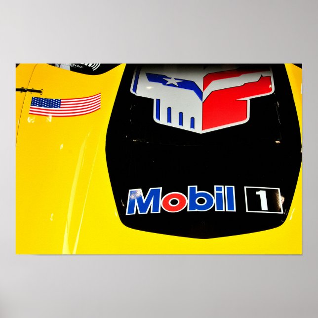 Chevrolet Corvette C7.R Front View Poster (Front)