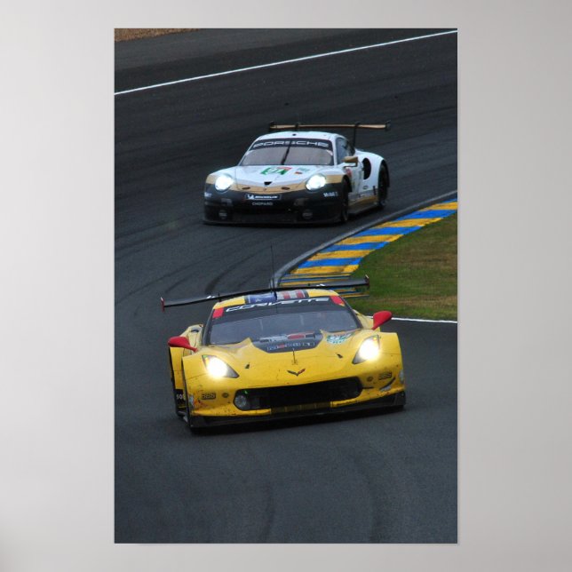 Chevrolet Corvette C7.R no64 24 Hours of Le Mans Poster (Front)