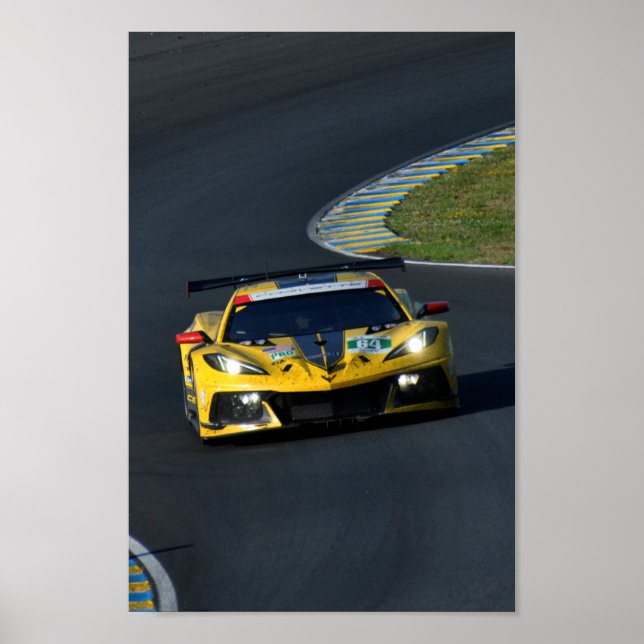 Chevrolet Corvette C8.R 24 Hours of Le Mans 2022 Poster (Front)
