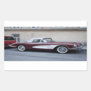 Chevrolet Corvette Rectangular Sticker