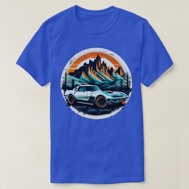 Chevrolet Corvette Vintage T-Shirt (Design Front)