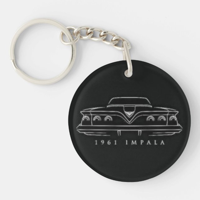 Chevrolet Impala 1961, car,Acrylic keyring (Front)