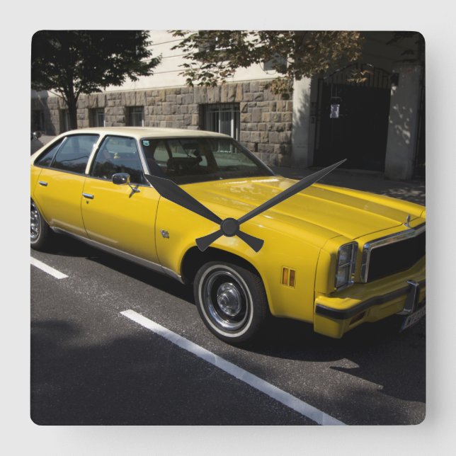 Chevrolet Malibu Classic Square Wall Clock (Front)