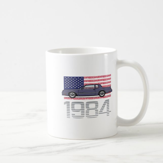 Chevrolet Monte Carlo Blue 1984  Coffee Mug (Right)