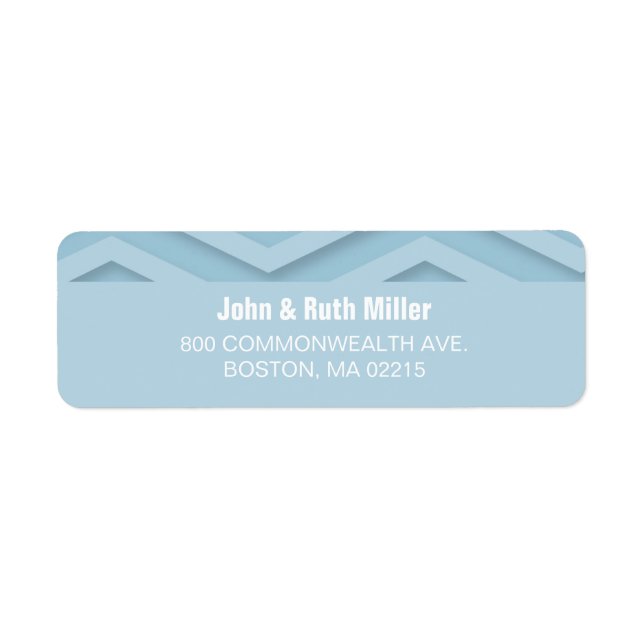 Chevron 1 Choose your Colour Return Address Labels (Front)
