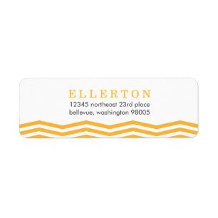 Chevron Address Label