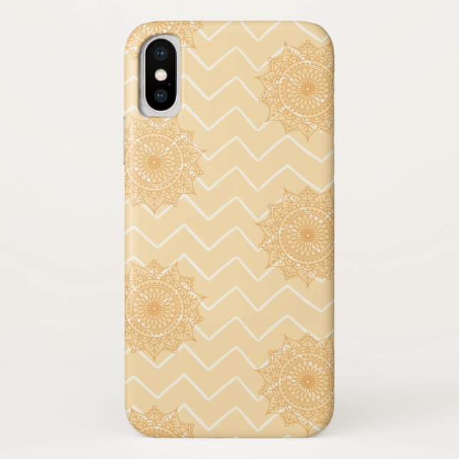 Chevron and Ornate Pattern Case-Mate iPhone Case (Back)