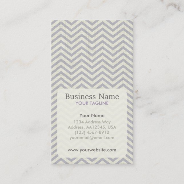 Chevron Appointment Business Card (Front)