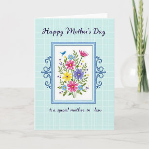 Chevron Azure Affection Card