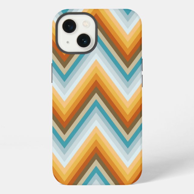 Chevron Background Pattern iPhone Case (Back)