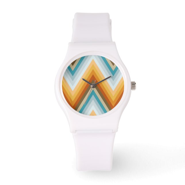 Chevron Background Pattern Watch (Front)