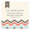 Chevron Banner Monogram Address Label