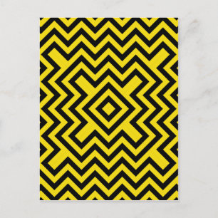 Chevron Bee Postcard
