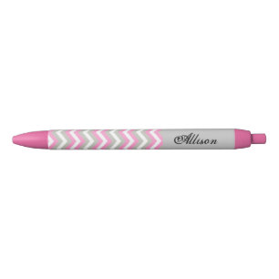 Chevron Black Ink Pen