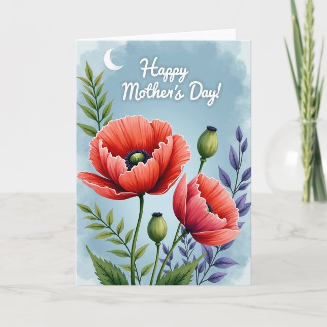 Chevron Bloom Affection Card (Front)