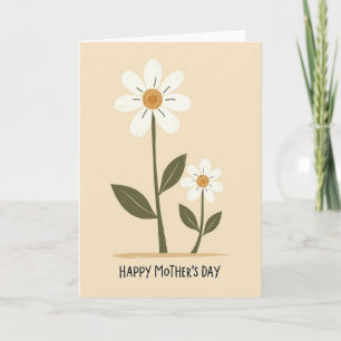Chevron Blossom Mothers Card