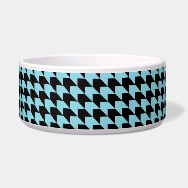 Chevron Checks Sky and Black (Front)