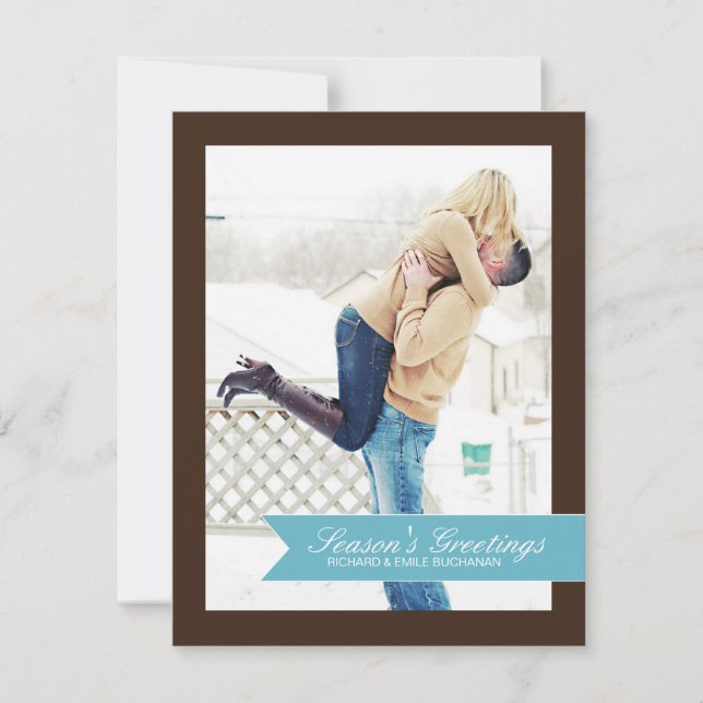 Chevron Christmas Photo Cards (Front)