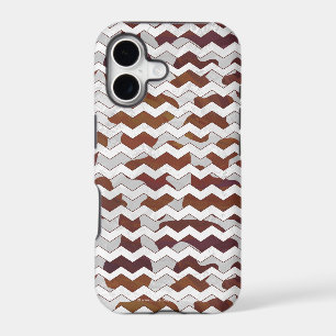Chevron Cow Brown and White Print