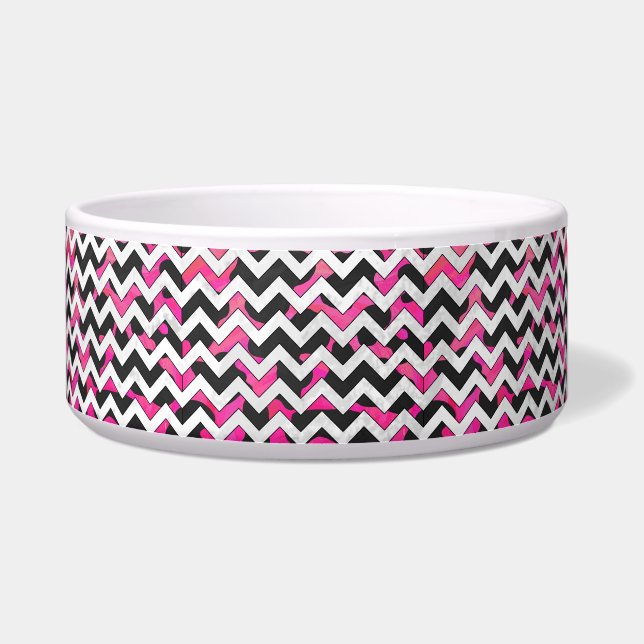 Chevron Cow Hot Pink and Black Print (Right)