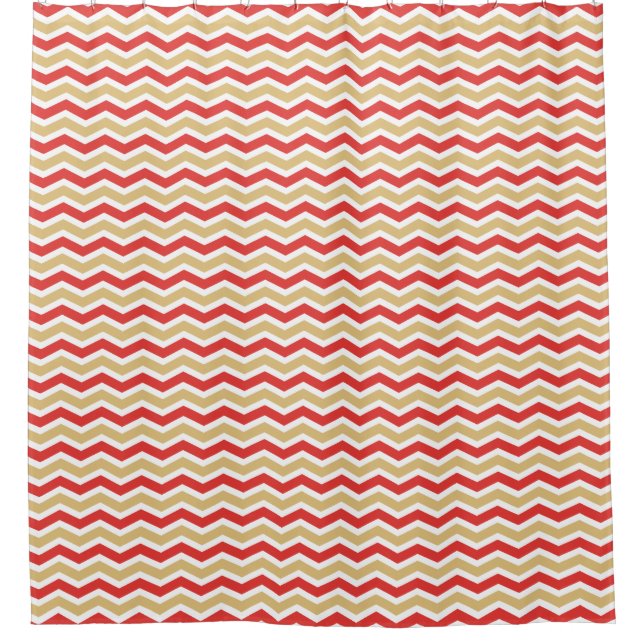 Chevron Deco Shower Curtain (Front)