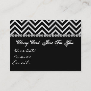CHEVRON DESIGN BLING Business Card TEMPLATE