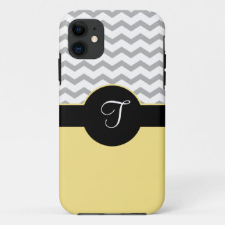 Chevron Design Grey Black Yellow iPhone5 Case