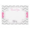 Chevron Elephant Baby Shower Thank You Card