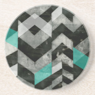 Chevron Exclusion II Coaster
