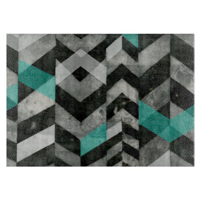 Chevron Exclusion II Cutting Board (Front)