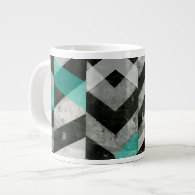 Chevron Exclusion II Large Coffee Mug (Front Left)