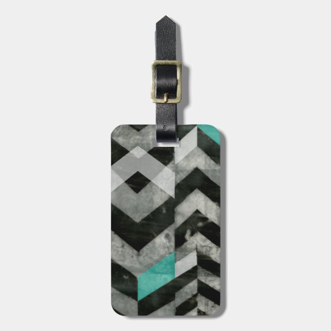 Chevron Exclusion II Luggage Tag (Front Vertical)
