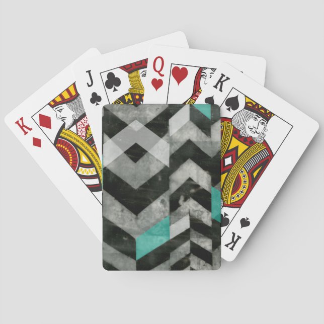 Chevron Exclusion II Playing Cards (Back)