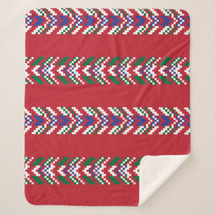Chevron fair isle seamless pattern designallover, sherpa blanket