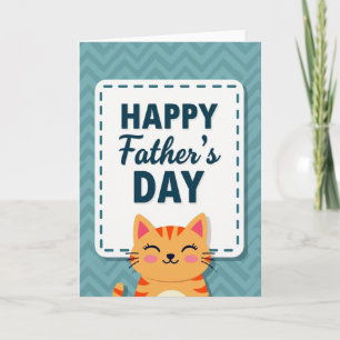 Chevron Fathers Day Art Card