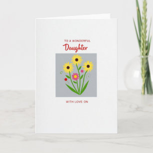 Chevron Flower Sentiment Card