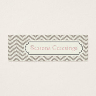 Chevron Gift Tags, Profile Cards