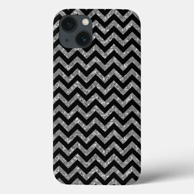 Chevron Glitter Look iPad BT Case (Back)