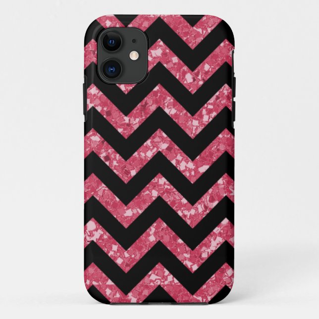 Chevron Glitter Look iPhone 5 BT Case (Back)