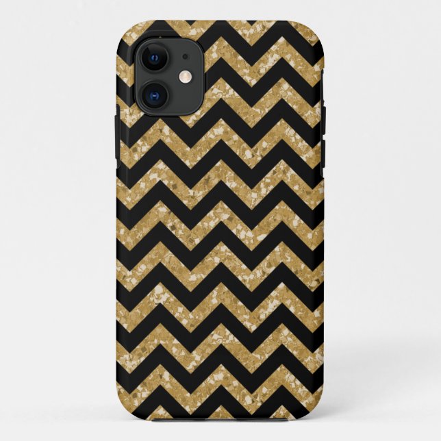 Chevron Glitter Look iPhone 5 Tough Xtreme Case (Back)