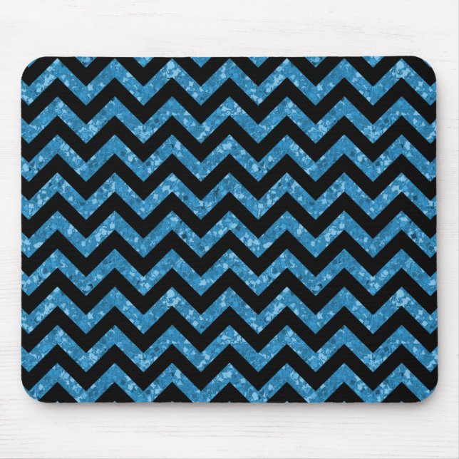 Chevron Glitter Look Mousepad (Front)