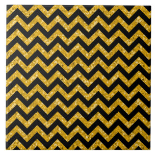 Chevron Glitter Look Tile